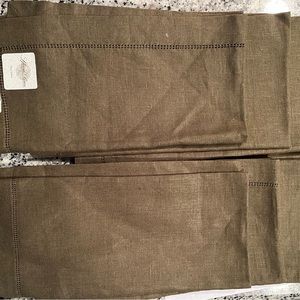 Sferra set of 8 100% linen napkins